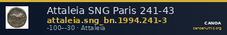 Attaleia SNG Paris 241-43 — CANOA