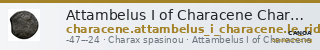 Attambelus I of Characene Charax Spasinou Le Rider 1959 17-18 — CANOA