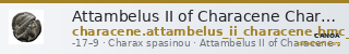 Attambelus II of Characene Charax Spasinou BMC Characene pl. 43, 4-6 — CANOA