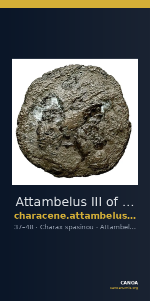 Attambelus III of Characene Charax Spasinou Le Rider 1959 35-36 — CANOA