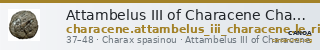 Attambelus III of Characene Charax Spasinou Le Rider 1959 35-36 — CANOA
