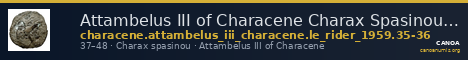 Attambelus III of Characene Charax Spasinou Le Rider 1959 35-36 — CANOA