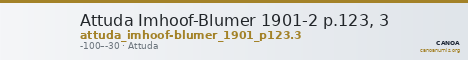 Attuda Imhoof-Blumer 1901-2 p.123, 3 — CANOA