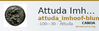 Attuda Imhoof-Blumer 1901-2 p.123, 5 — CANOA