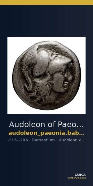 Audoleon of Paeonia Damastium Babelon 1932 1274 — CANOA