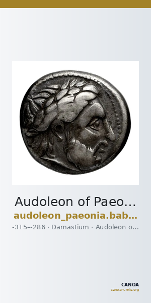 Audoleon of Paeonia Damastium Hoover 2016 152 — CANOA