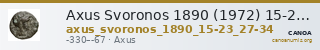 Axus Svoronos 1890 (1972) 15-23, 27-34 — CANOA