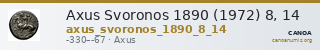 Axus Svoronos 1890 (1972) 8, 14 — CANOA