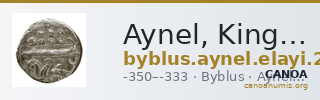 Aynel, King of Byblus Byblus Elayi 2014 IV.4.1 — CANOA