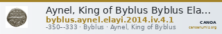 Aynel, King of Byblus Byblus Elayi 2014 IV.4.1 — CANOA