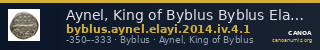 Aynel, King of Byblus Byblus Elayi 2014 IV.4.1 — CANOA
