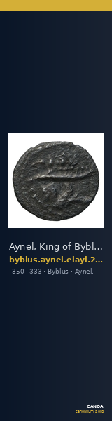 Aynel, King of Byblus Byblus Elayi 2014 IV.4.2 — CANOA