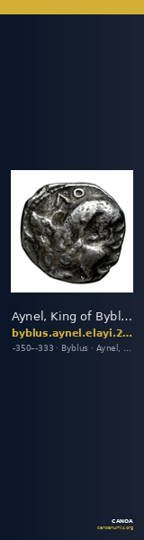 Aynel, King of Byblus Byblus Elayi 2014 IV.4.3 — CANOA
