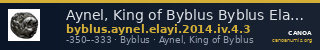 Aynel, King of Byblus Byblus Elayi 2014 IV.4.3 — CANOA