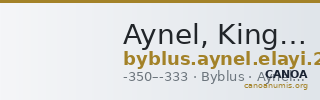 Aynel, King of Byblus Byblus Elayi 2014 IV.4.4 — CANOA