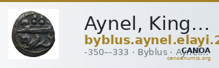 Aynel, King of Byblus Byblus Elayi 2014 IV.4.5 — CANOA