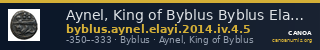 Aynel, King of Byblus Byblus Elayi 2014 IV.4.5 — CANOA