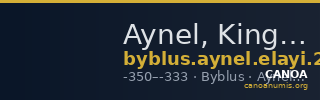 Aynel, King of Byblus Byblus Elayi 2014 IV.4.6 — CANOA