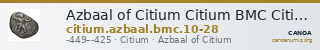 Azbaal of Citium Citium BMC Citium 10-28 — CANOA