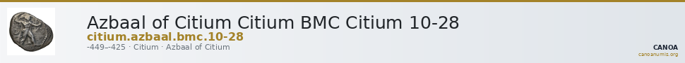 Azbaal of Citium Citium BMC Citium 10-28 — CANOA