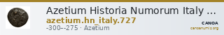 Azetium Historia Numorum Italy 727 — CANOA