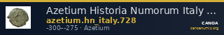 Azetium Historia Numorum Italy 728 — CANOA
