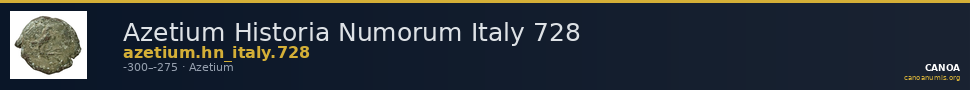 Azetium Historia Numorum Italy 728 — CANOA