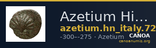 Azetium Historia Numorum Italy 729 — CANOA