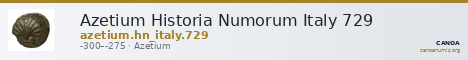 Azetium Historia Numorum Italy 729 — CANOA
