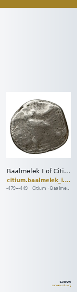 Baalmelek I of Citium Citium BMC Citium 2-7 — CANOA