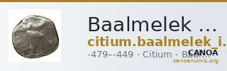 Baalmelek I of Citium Citium BMC Citium 2-7 — CANOA