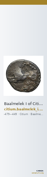 Baalmelek I of Citium Citium BMC Citium 8-9 — CANOA