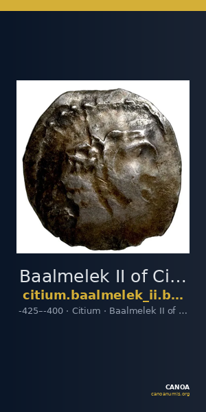 Baalmelek II of Citium Citium BMC Citium 49 — CANOA