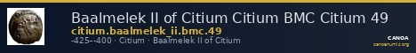 Baalmelek II of Citium Citium BMC Citium 49 — CANOA