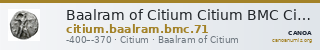 Baalram of Citium Citium BMC Citium 71 — CANOA