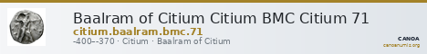 Baalram of Citium Citium BMC Citium 71 — CANOA