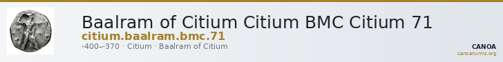 Baalram of Citium Citium BMC Citium 71 — CANOA