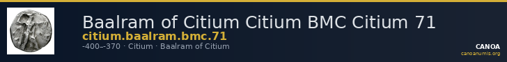 Baalram of Citium Citium BMC Citium 71 — CANOA
