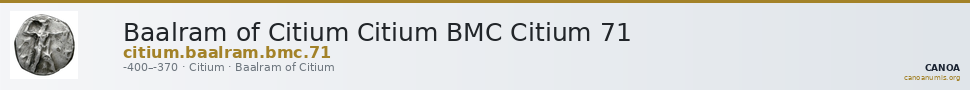 Baalram of Citium Citium BMC Citium 71 — CANOA