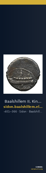 Baalshillem II, King of Sidon Sidon Elayi 2004 IV.1.3 — CANOA