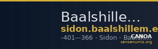 Baalshillem II, King of Sidon Sidon Elayi 2004 IV.1.4 — CANOA