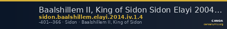 Baalshillem II, King of Sidon Sidon Elayi 2004 IV.1.4 — CANOA