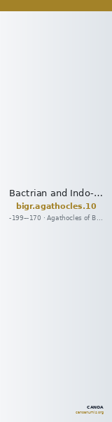 Bactrian and Indo-Greek Coinage Agathocles 10 — CANOA