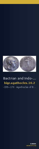 Bactrian and Indo-Greek Coinage Agathocles 10.2 — CANOA
