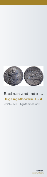 Bactrian and Indo-Greek Coinage Agathocles 15.4 — CANOA