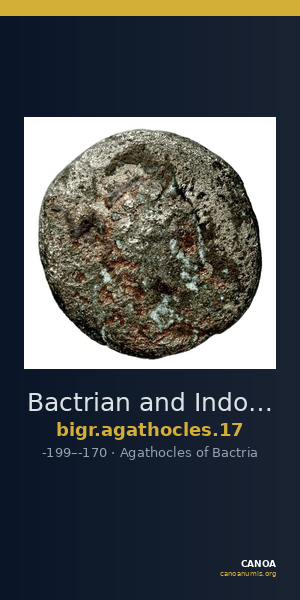 Bactrian and Indo-Greek Coinage Agathocles 17 — CANOA