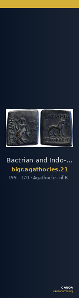 Bactrian and Indo-Greek Coinage Agathocles 21 — CANOA