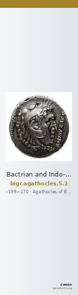 Bactrian and Indo-Greek Coinage Agathocles 5.1 — CANOA