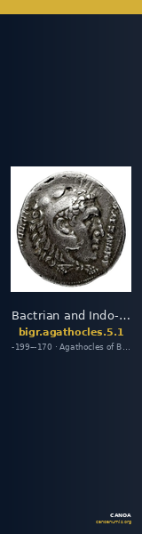 Bactrian and Indo-Greek Coinage Agathocles 5.1 — CANOA