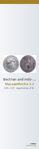 Bactrian and Indo-Greek Coinage Agathocles 5.2 — CANOA